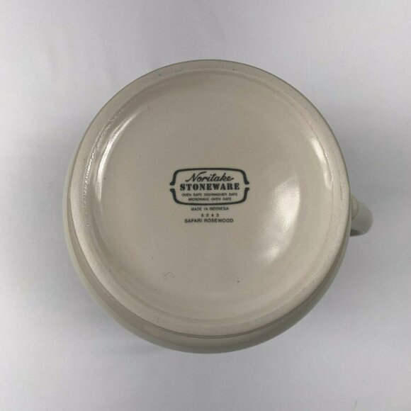 Noritake Stoneware Safari Rosewood Pitcher 72 Ounces #8043 Indonesia - Picture 9 of 10